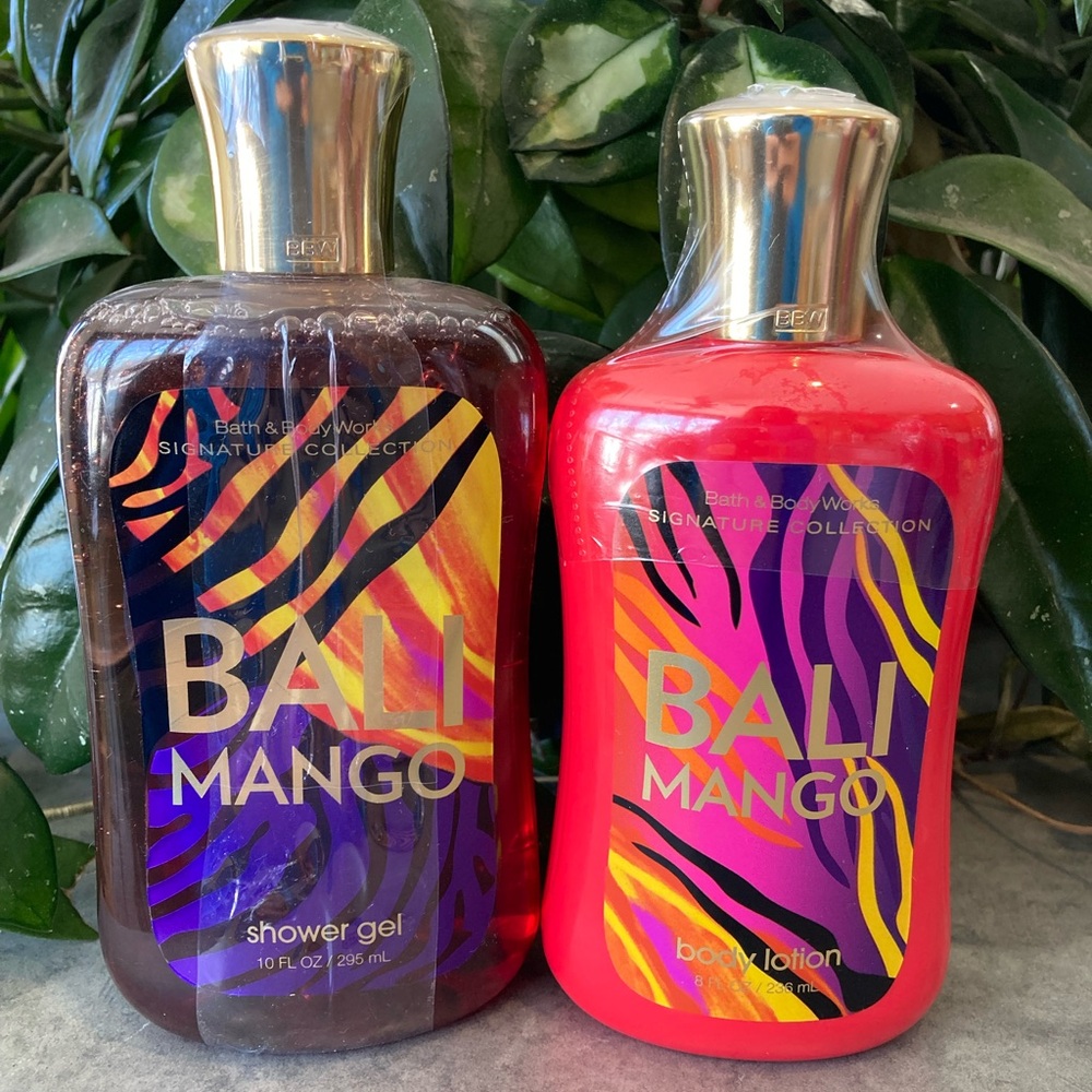 Bath & Body Works BALI MANGO 10 oz Shower Gel & 8 oz Body Lotion New and Sealed